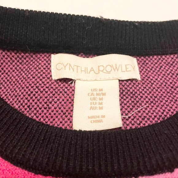 Cynthia Rowley Long Sleeve Floral Sweater Womens Medium - Picture 3 of 16